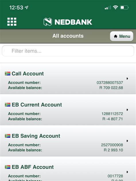 nedbank credit card balance check.